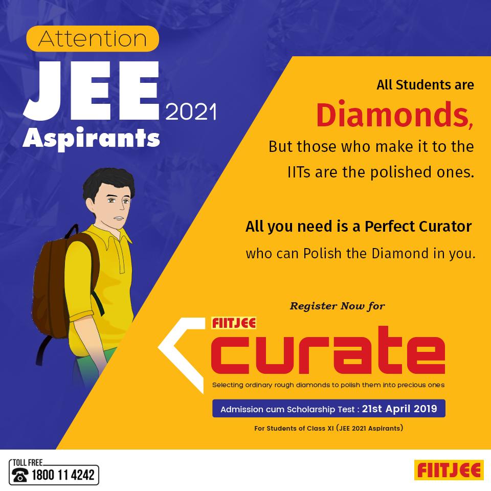 FiitjeeKohat's tweet photo. FIITJEE’s  CURATE - Admission cum Scholarship Test - a gateway that will not only  ensure your speedy preparation but also hone &amp; refine your current  Talent as per the requirement of JEE, ultimately leading you to achieve  your Dream Rank in JEE 2021.  https://t.co/YKpEFv1JPr https://t.co/Uy67zd9S57