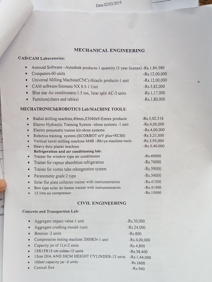 CollegeKu's tweet photo. #save_kucet 
#welcomektr 
#releasefunds
@KTRTRS 
Thank u sir, for ur sweet response towards kucet . We the students are requesting u to release funds to develop our college infrastructure, hostels,labs,road.The list consists of requirements for all branches.
@RaoKavitha https://t.co/xapuVnGeFy
