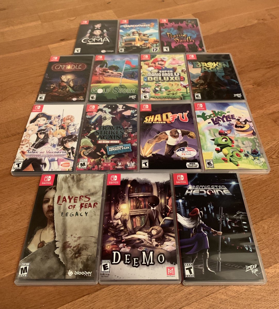 JoshuaMFrench's tweet photo. Happy #Switchiversary to @NintendoAmerica, @thetruebowser, #SwitchCorps + fans worldwide!
At the 2-year mark, I stand at 168 physical #NintendoSwitch games, making this my fastest growing collection of any platform.
1) 2017/18
2) #Switchuary
3) #Switchruary
4) 1st for the month https://t.co/bQKe8yfTdg