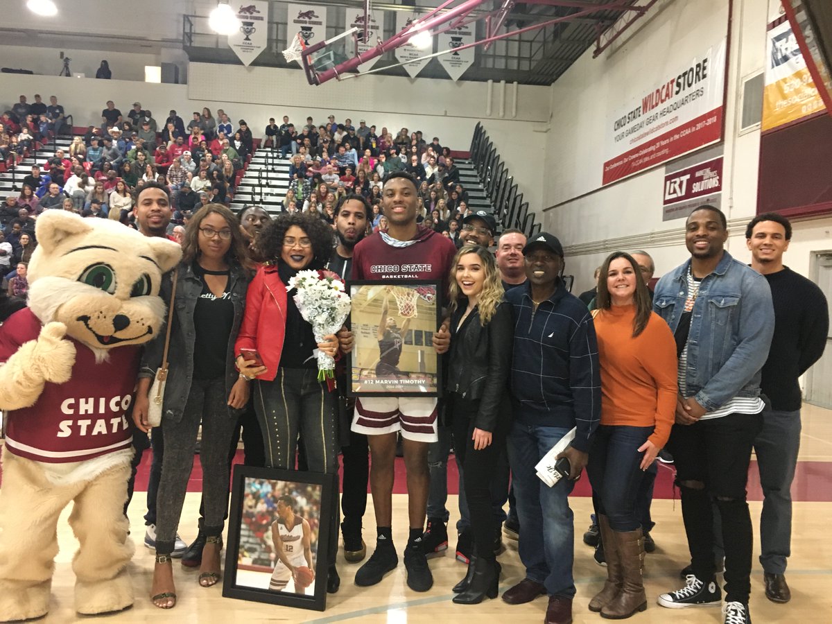 ChicoAthletics's tweet photo. They are @GoCCAA Champions.
The are @NCAADII West Region Champions.
But most importantly, they are #WildcatFamily!

'Cat-gratulations to the @ChicoState_MBB Senior Class of 2019: Nate Ambrosini, Keith Datu, and Marvin Timothy! https://t.co/lKQOcZzBTO