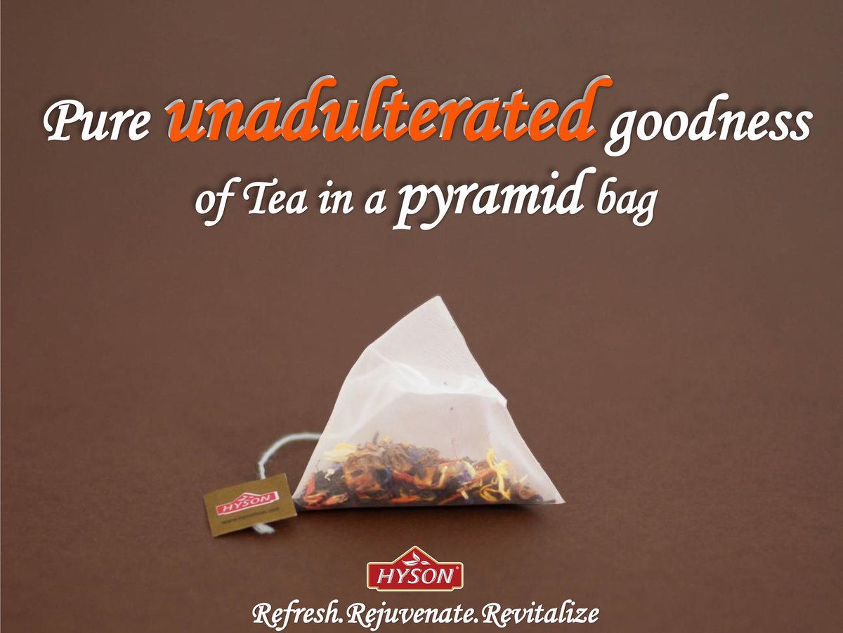 FintegicMV's tweet photo. Enjoy the luxury experience of Natural tea from Hyson Pyramid Tea range https://t.co/MvEULn7fHR