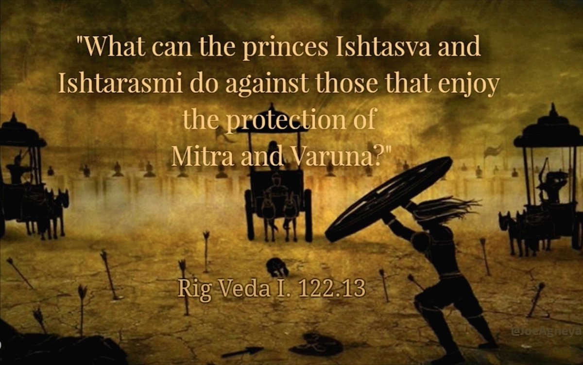 Few people know this.The first clash between monotheism & polytheism happened in the Setumant valley of Afghanistan, 4000 years ago.Proto-Parthian King Kavi Vistaspa(Istasva) & his priest Atharvan ZarathustravsSahadeva & Somaka Bharata with their Purohita Rjrasva Angiras