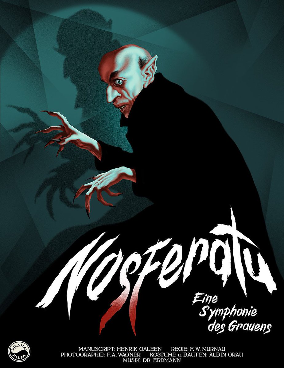 PosterSpy.com on Twitter: "Nosferatu poster art uploaded by Maurice Mechan  https://t.co/A4Hom5hHhh #PosterSpy… "