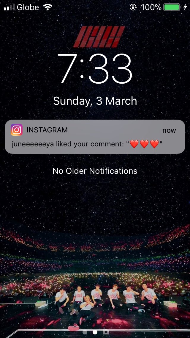 ikonswerve's tweet photo. AAAAAA SOMEBODY TELL ME IM NOT DREAMING 😭😭😭 JUNHOE LIKED MY COMMENT ON HIS LATEST INSTAGRAM POST. HOW TO CALM DOWN SKDKSKSK U MAKE MY HEART GO CRAZY @tkwpcnfak I LOVE YOU 😭💙💙💙 https://t.co/3MqMzWvpKN