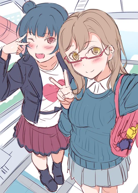 よしまるラフ みなとみらいみたいなとこでデートしてるイメージ...? 