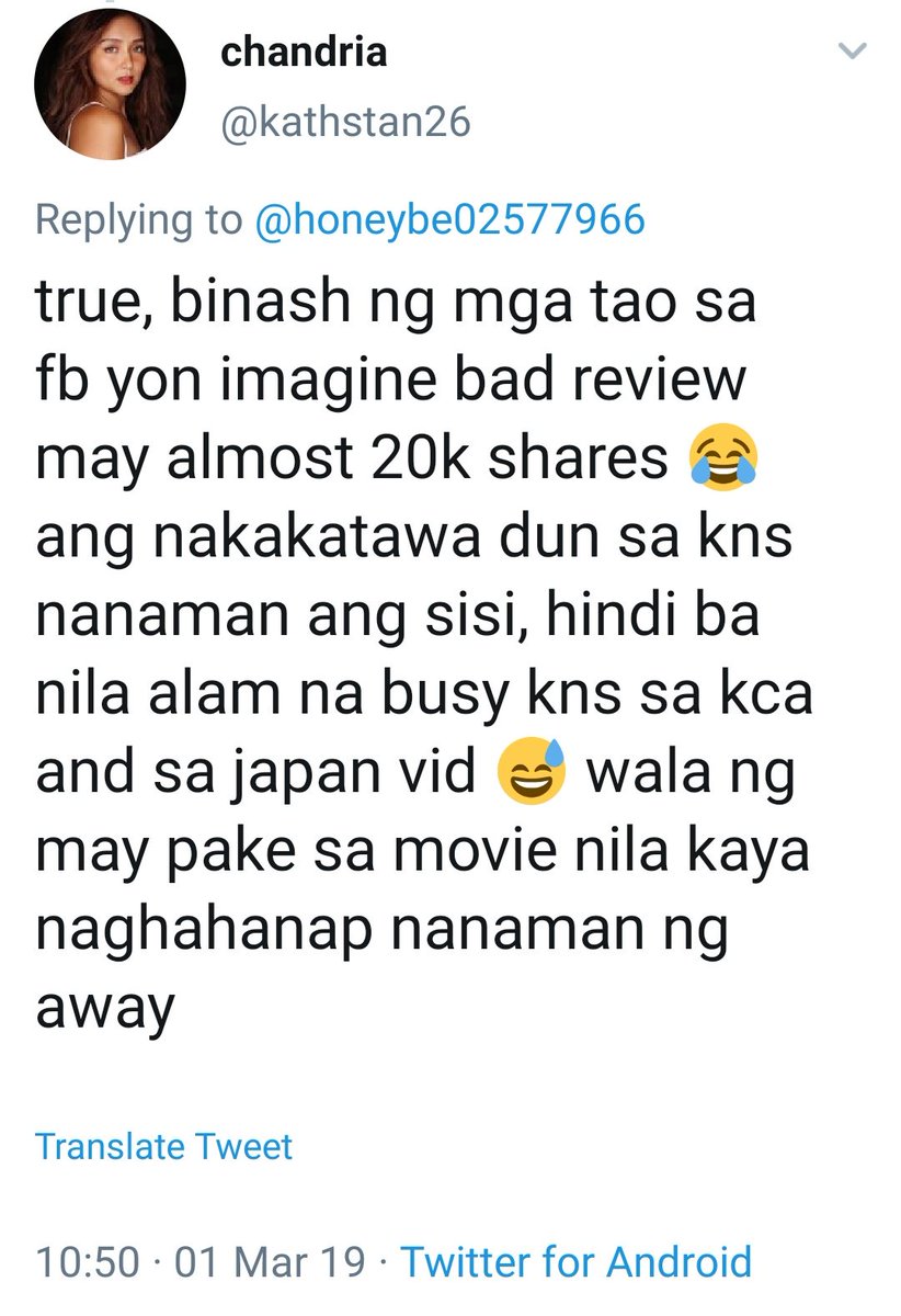 filipinas23's tweet photo. I'm confused @kathstan26. If you're not bothered with #AloneTogetherWeek3Strong as you've tweeted, why would you download it and plan to watch it with your friends!!Akala ko ba busy kayo sa #KCA #VoteLizaSoberano
Piracy is against the law. Just in case you're not aware about it. https://t.co/2SLMMXAMxL