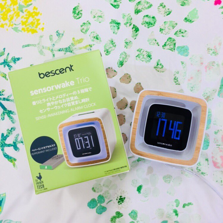 センサーウェイク 目覚まし時計 bescent 香りで目覚めるアラーム
