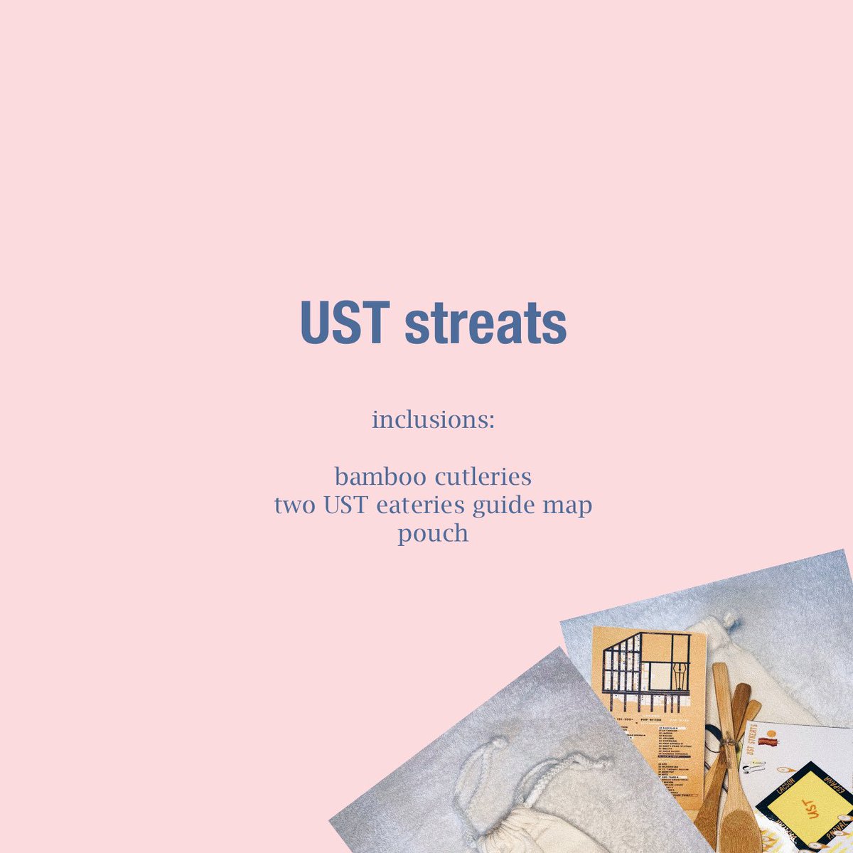 DBKgoods's tweet photo. having a hard time deciding where to eat around ust? 🤔 this is the product for you needs! 🤤

also, make a difference by using bamboo utensils intead of the wasteful plastic ones 😔✊🏼 https://t.co/ngN7zqelG1