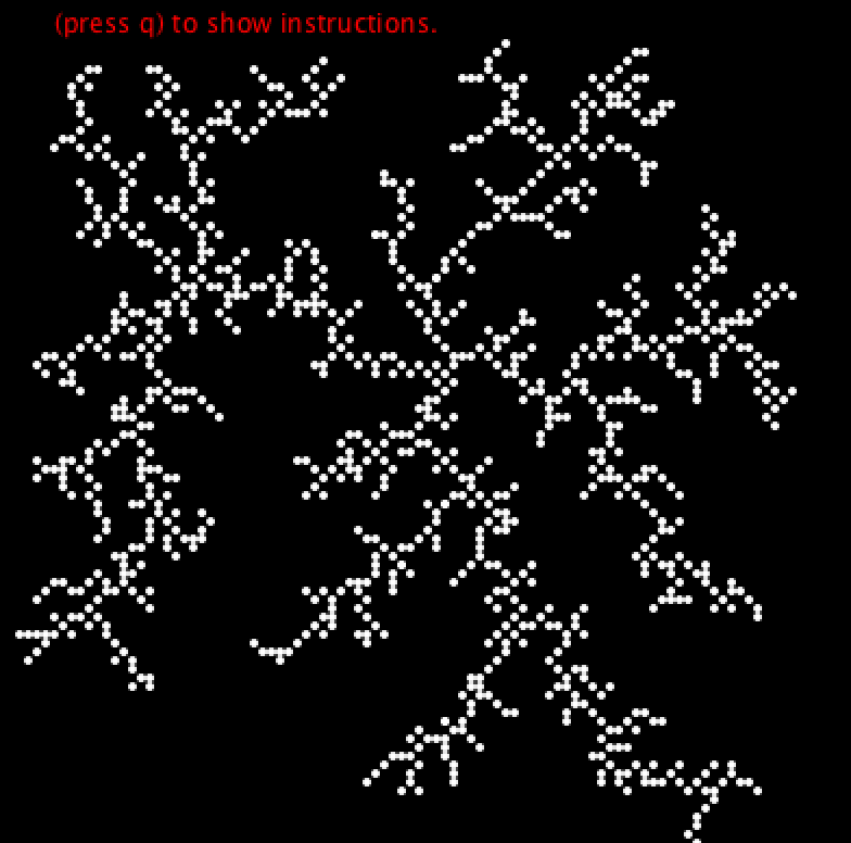 noztol's tweet image. Diffusion limited aggregation #DLA #BranchingStructures