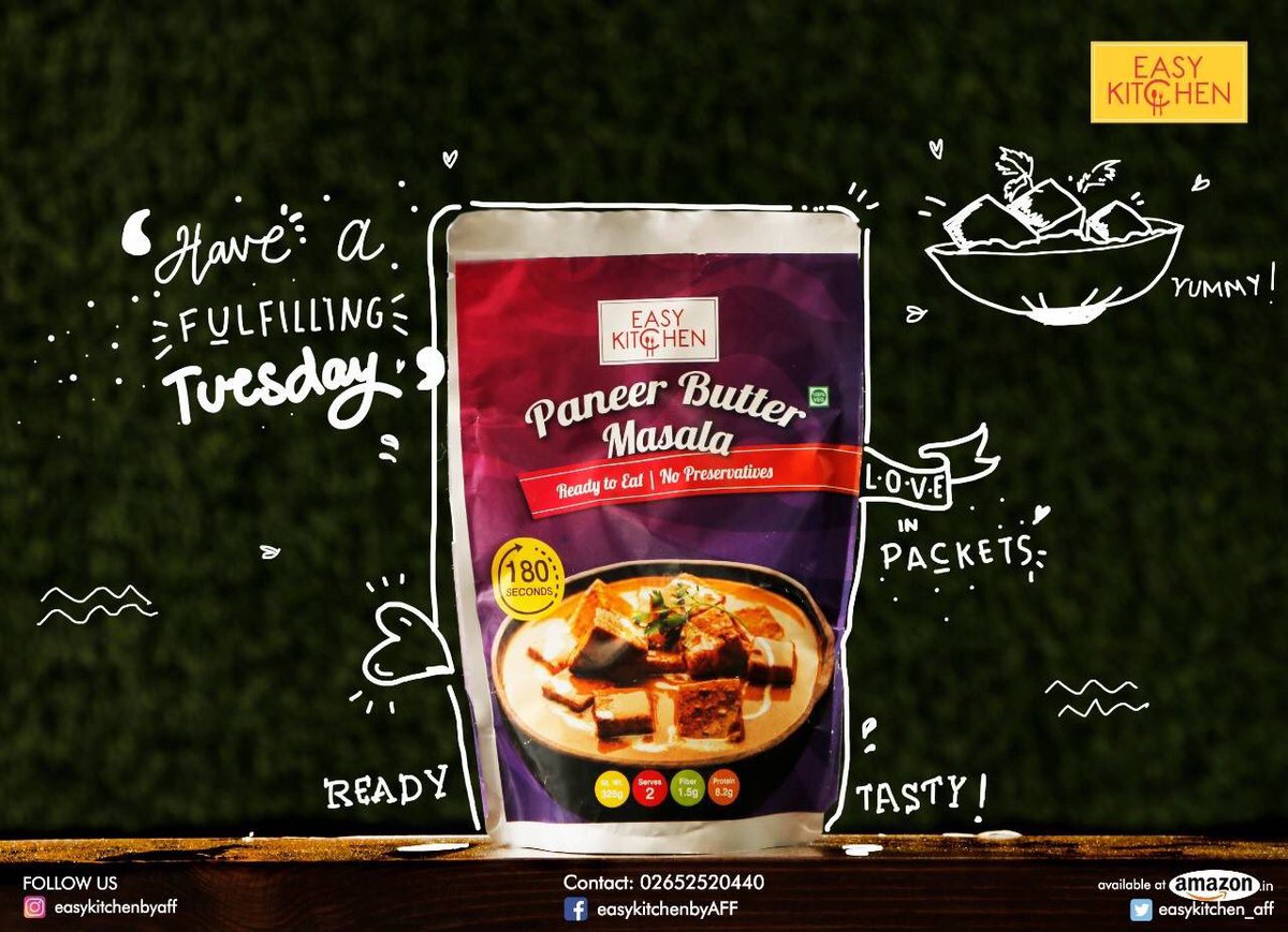 easykitchen_aff's tweet photo. We ensure that you can have a quick, homely, hearty meal in minutes.
Call : 02652520440
Website : https://t.co/pp1EzzBihC
Order online on Amazon India : https://t.co/wd7aTd05Mp
#food #foodie #foodporn #easytomake #readytoeat #foodgasm #paneerbuttermasala #cleanfood
#foodlover https://t.co/uWDcdnH8bs