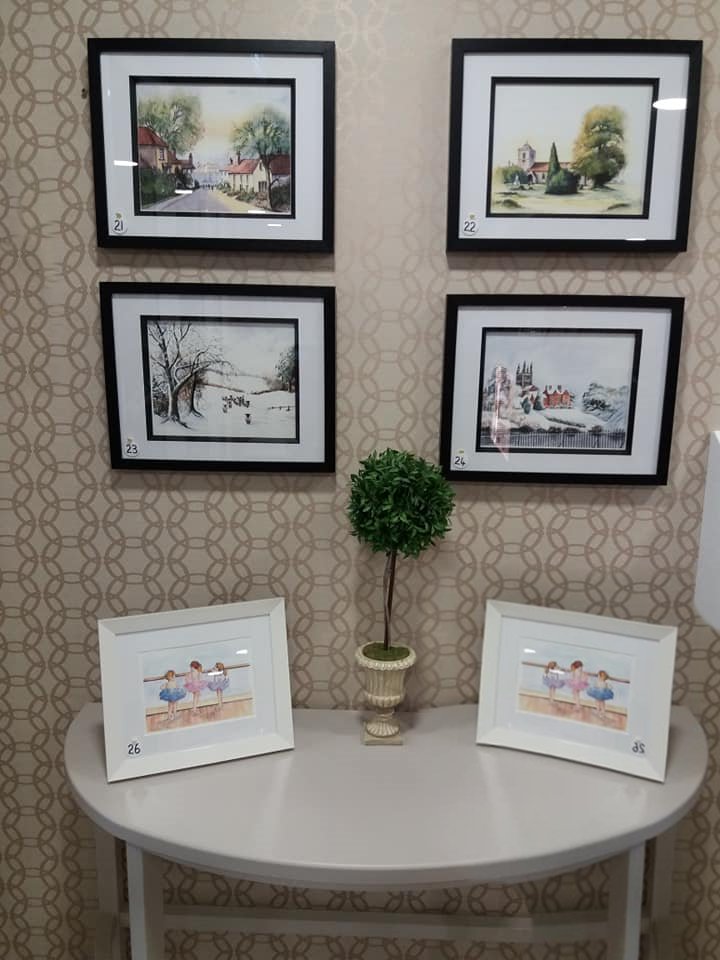 grace0051's tweet photo. Last day Open Art Exhibition. All 27 pictures are prints of paintings by one of the residents at #HighmarketHouse between Cromwell and Little Amsterdam. @banburynews @Banburyshire @BanburyOldTown please come they are well worth a visit #visitbanbury https://t.co/g6IWffRX6M