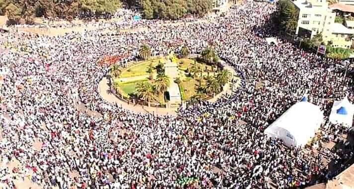 No words!
The victory of #Adwa123 celebration at MenelikII Square.
Stolen from #facebook 

#Adwa123 
#VictoryDay 
#VictoryOfAdwa 
#BlackVictory 
#BlackHistory 
#IndependentNation 
#AddisAbebaye 😍 
#Ethiopia 💚 💛 ❤