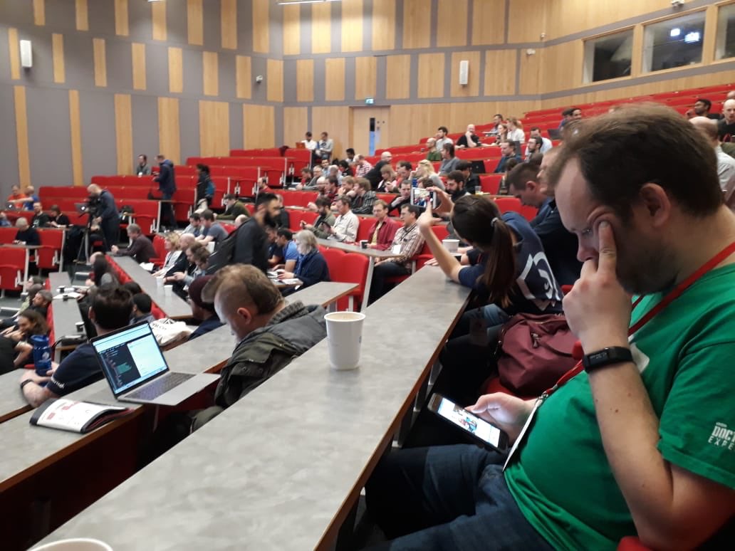 Srijan's tweet image. And &apos;so&apos; it begins...Day 3 at #DrupalCampLondon, with @prestonso keynote @DrupalCampLDN #Drupal