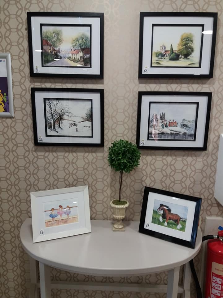 grace0051's tweet photo. .@fourshiresmag Last day Open Art Exhibition. All 27 pictures are prints of paintings by one of the residents at #HighmarketHouse between Cromwell and Little Amsterdam. Please come they are well worth a visit https://t.co/EQQS2l7w0F
