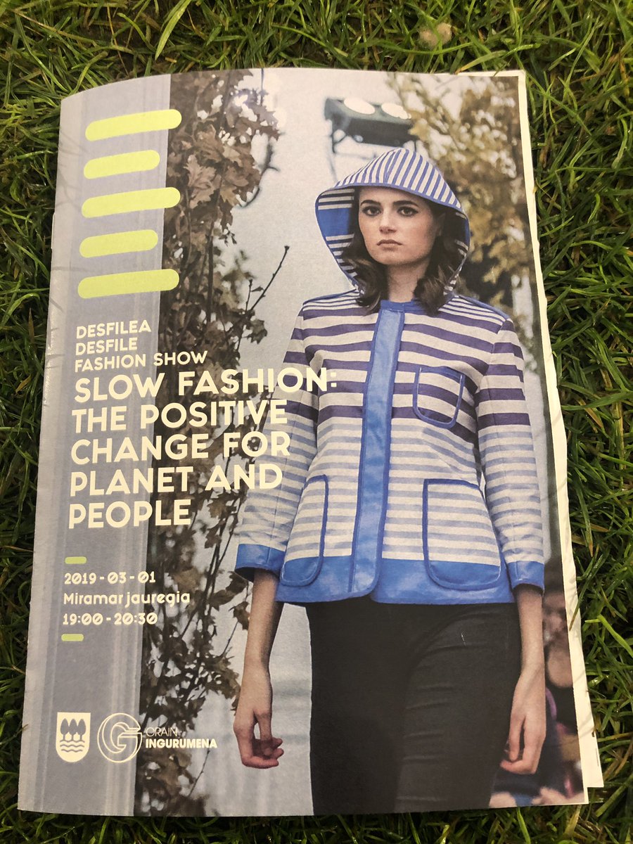 muelalopez's tweet photo. #ModaVasca sostenible 👍🏻excelente el desfile de  “Slow Fashion: The positive change for planet and people” en de la Semana de Cambio Climático de #Euskadi, #Asteklima. #PositiveChange19 🌍          Moda y sector con futuro ‼️ Buen trabajo 👏 https://t.co/27wFuKXRld