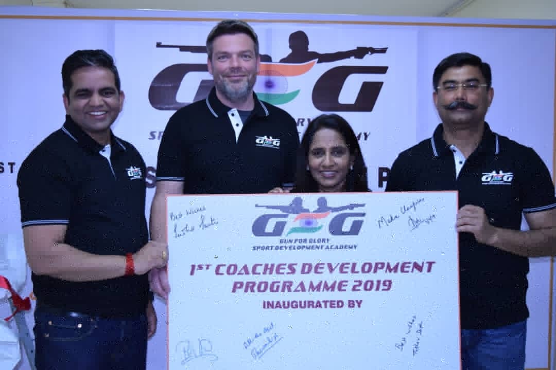 gaGunNarang's tweet photo. Humbled to Launch our Sport Development Academy and its 1st Train the Trainers Program for Academy coaches with Philip Bernhard from Germany and Mrs Sudha Sastri
I thank #NRAI , my friends from the sporting community and everyone of you who have supported us... Thank you!! https://t.co/rf5vLczwJK