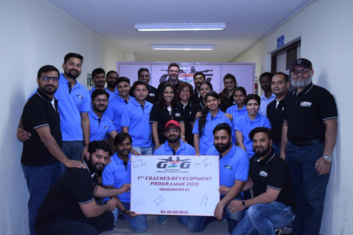 gaGunNarang's tweet photo. Humbled to Launch our Sport Development Academy and its 1st Train the Trainers Program for Academy coaches with Philip Bernhard from Germany and Mrs Sudha Sastri
I thank #NRAI , my friends from the sporting community and everyone of you who have supported us... Thank you!! https://t.co/rf5vLczwJK