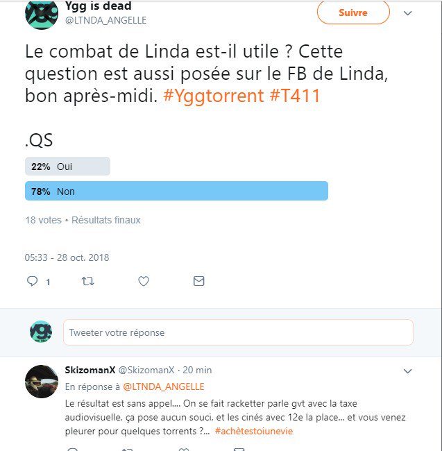 maxthemenace623's tweet photo. #yggtorrent
Voilà ce qu'on pense de toi la folle.... https://t.co/6H6w7Vzd8N