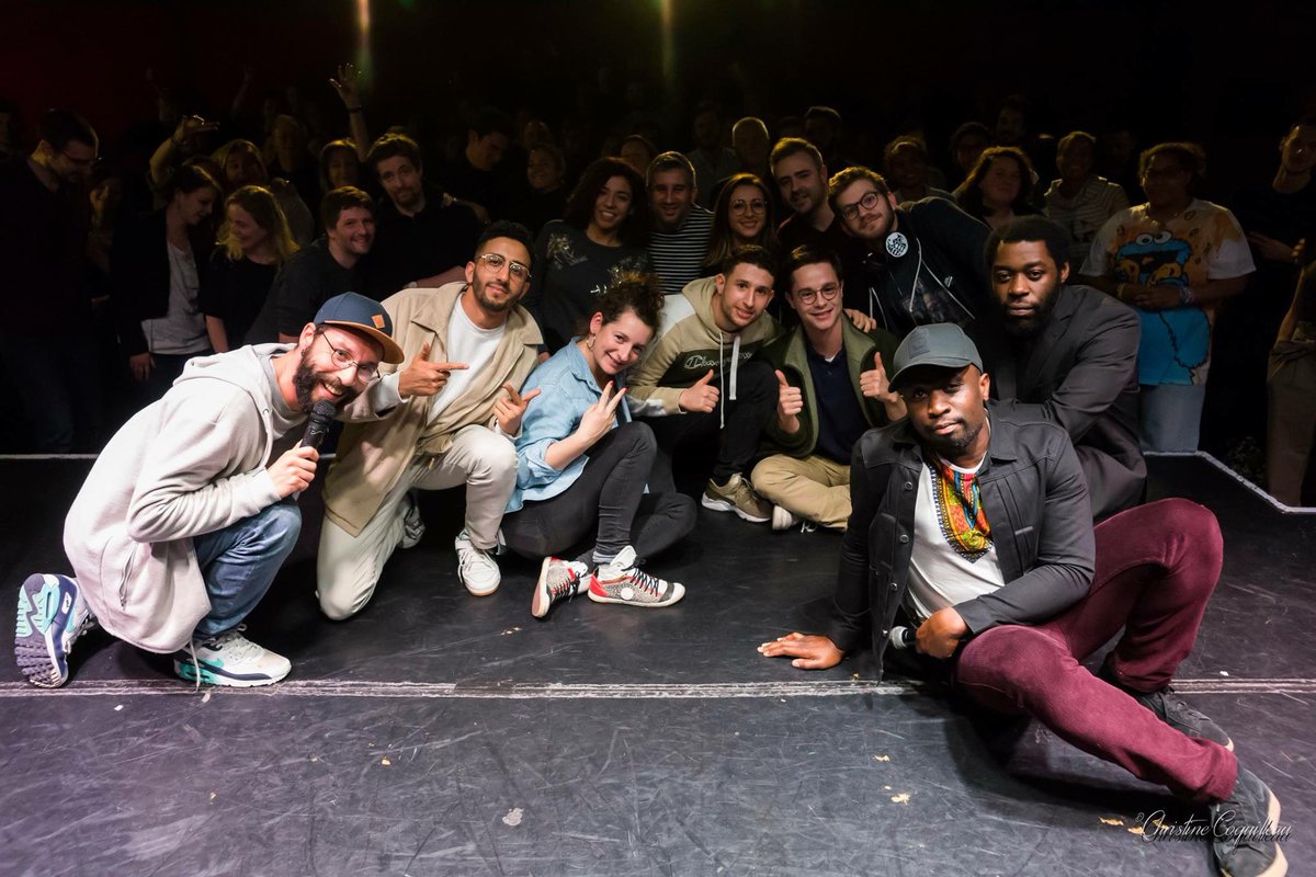 Comedyground's tweet image. Merci pour hier les amis. C’était le feu 🎙🔥❤
Avec :

Yassine Hitch Emma De Foucaud Youness Hanifi Louis Dubourg Pierre Thevenoux Thomas Wiesel
Larry Benzaken &amp;amp; Sam Blaxter Soun Dembele