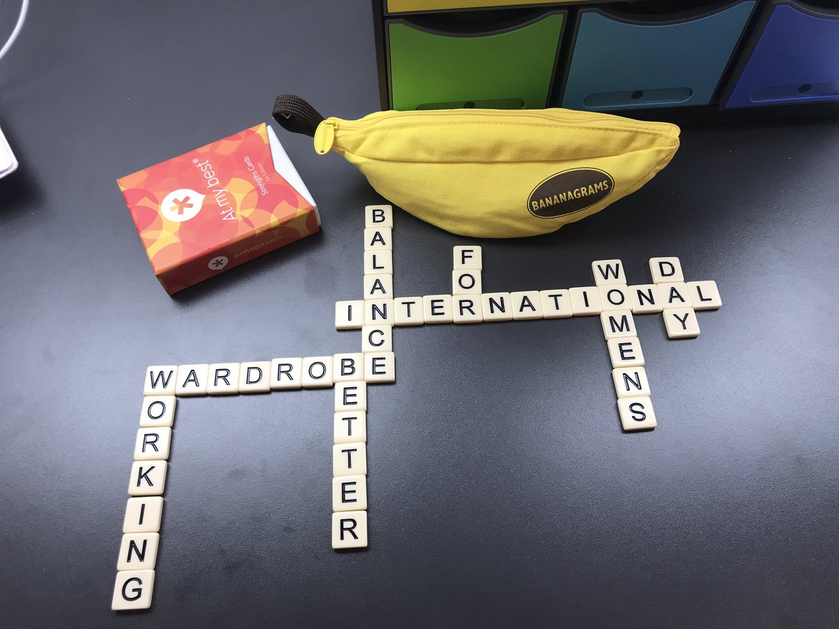 3psPeople's tweet photo. We know we play is important throughout our lives, so we decided to get giddy with @bananagrams @Bananagrams_uk ahead of our #BalanceForBetter workshop we’re delivering on behalf of @wwardrobebl1  for #IWD2019 #PeopleLearnMoreWhenTheyreHavingFun #3Thinking https://t.co/sgsWelT9Os
