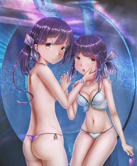 藤波&早波 #艦これ #艦隊これくしょん #早波 #早波(艦隊これくしょん) #藤波 #藤波(艦隊これくしょん) #百合 https://t.co/C8A91K7sqx 