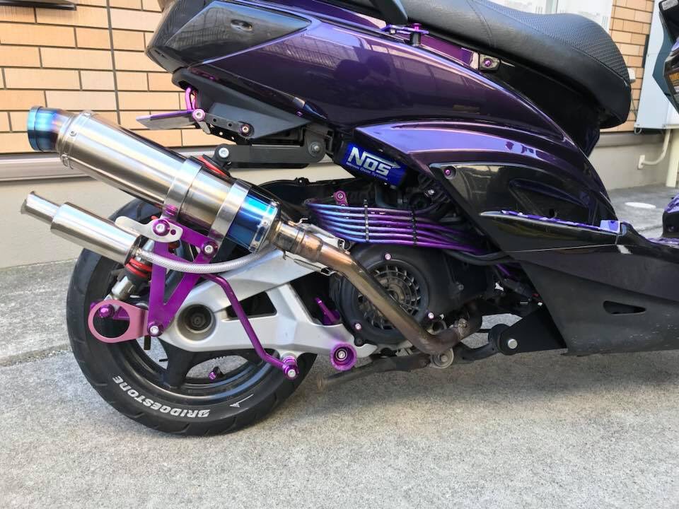 ロンホイしてまだ一年か… #cygnus #シグナス #se44j #2型 #28s #紫 #purple