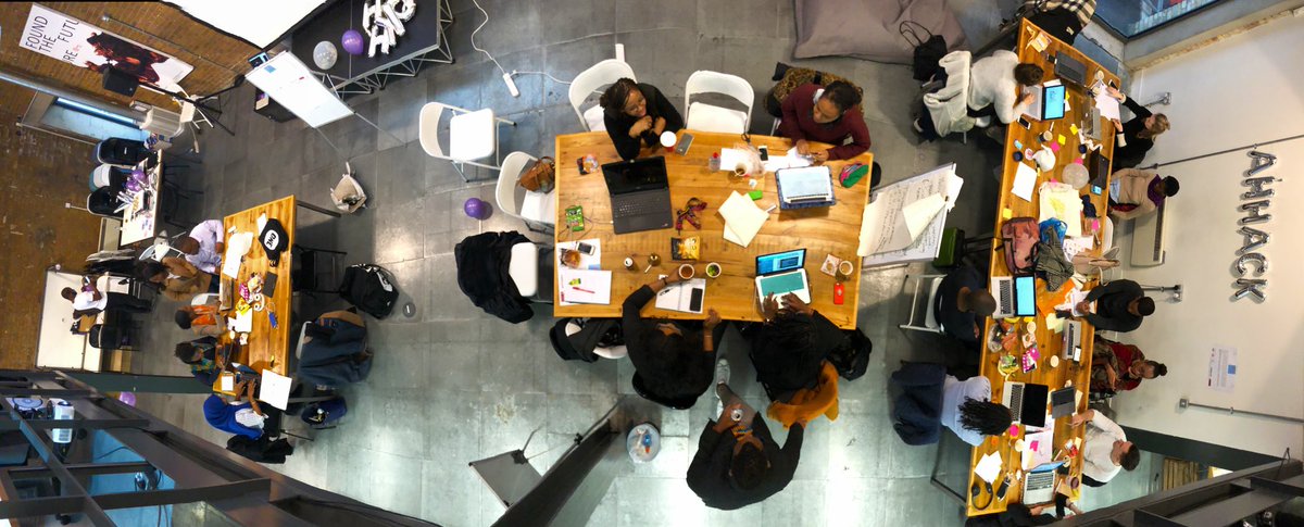 brianwong_'s tweet photo. Final day of #AHHack19 &amp; only 1.5 hours until pitches need to be submitted!! #crunchtime @kopfadeyemi @join_ef https://t.co/DjMVxKgNwV