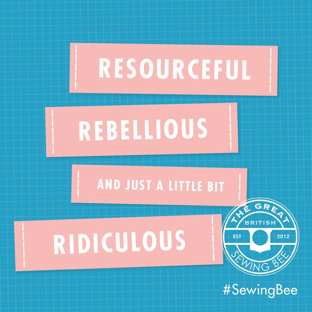 sewingbee's tweet photo. Esme &amp; @PaddyGrant's Three R's of Sewing. #SewingBee #MondayMotivation https://t.co/7KKyzAbAO3