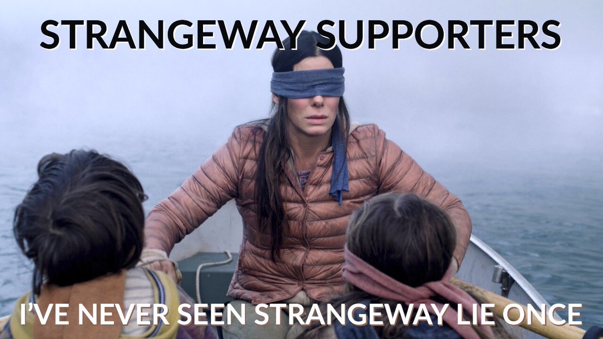 andy_strangeway's tweet photo. I do like a good film, but when they have to use my supporters it’s a bit much for them. They’re used to following me blindly, but don’t like cameras recording the evidence. #strangeway #birdbox #lies #liar https://t.co/6pIxY8AeC5