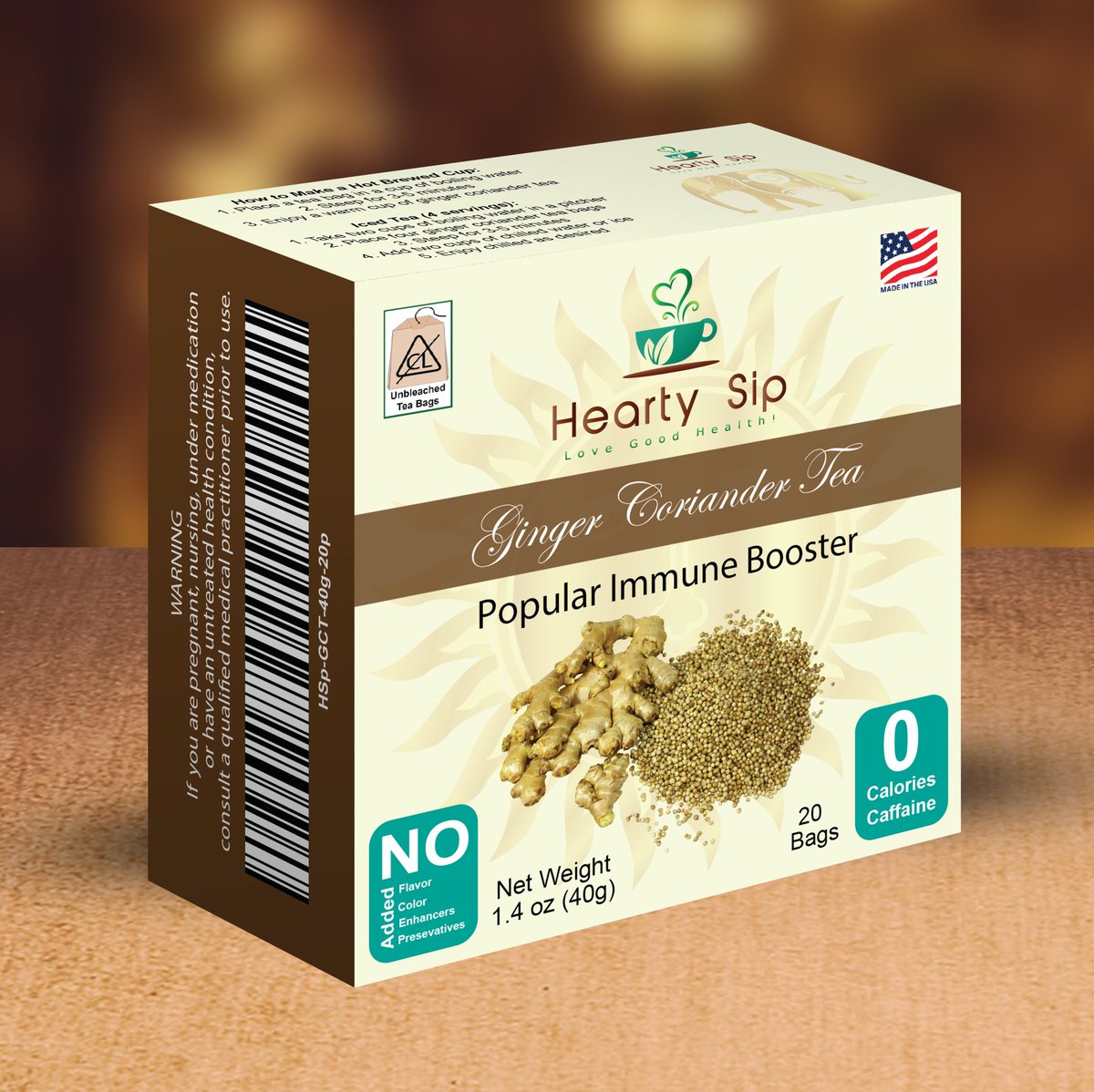 HeartyMakes's tweet photo. #GingerCorianderTea is the latest #Hearty product in new design from #HeartyMakesHerbal. A popular #ImmuneBooster in #Ayurveda. One should try it just for its #Aroma! https://t.co/ub4PdItjcO