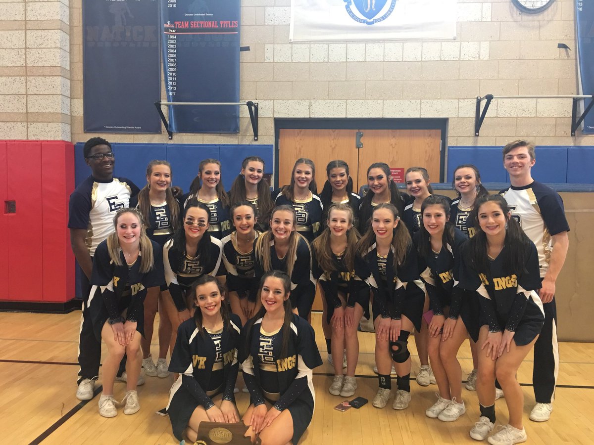 EBathletics's tweet photo. Congratulations to our Cheer Squad.  Regional CHAMPIONS!!!!! https://t.co/xQTIA6xhBP