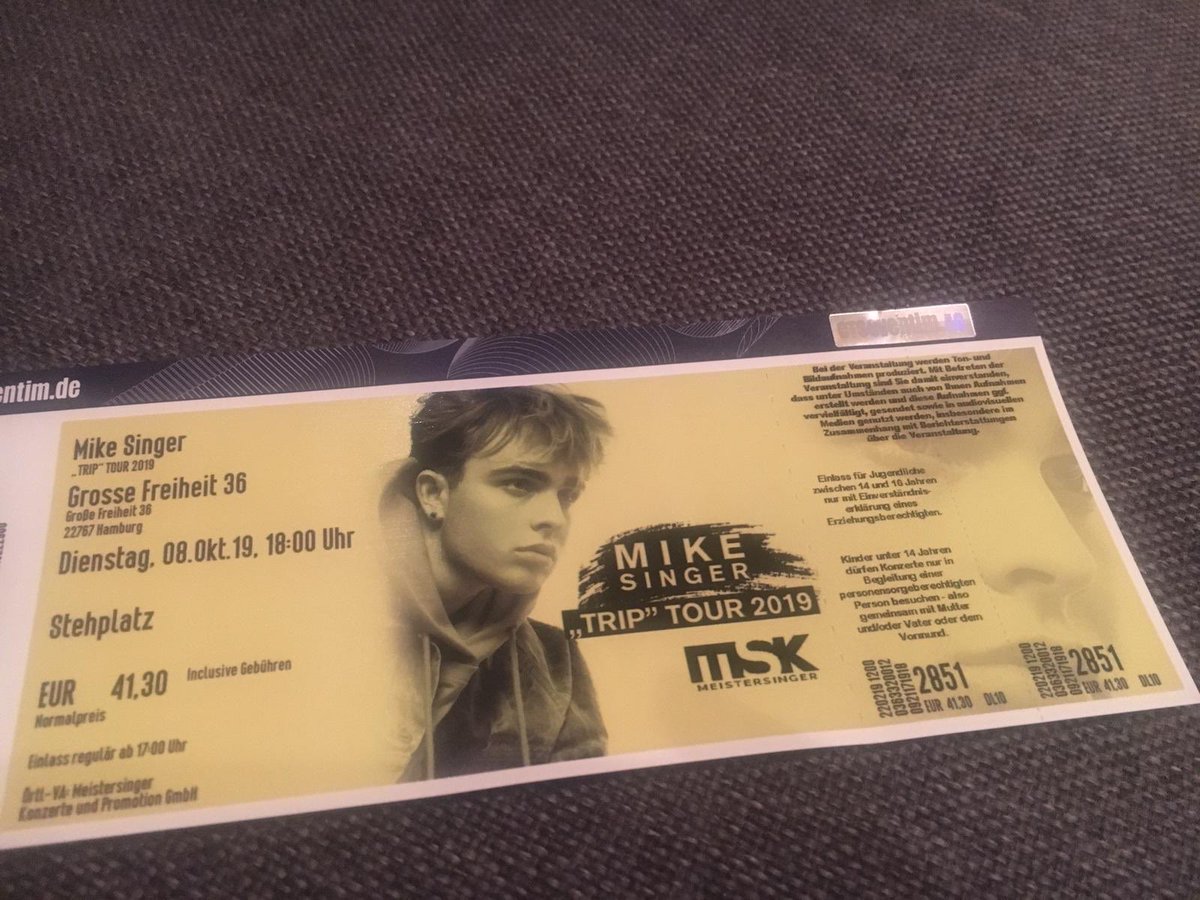 lacxlina's tweet photo. Meine Tickets der #Triptour sind zuverlässig angekommen!
@miikesinger sehen und Groß Gerau VIP und Trip Tour bestimmt auch vip!
#teamsinger #mikinator #mikesinger https://t.co/0nnnIHtHPv