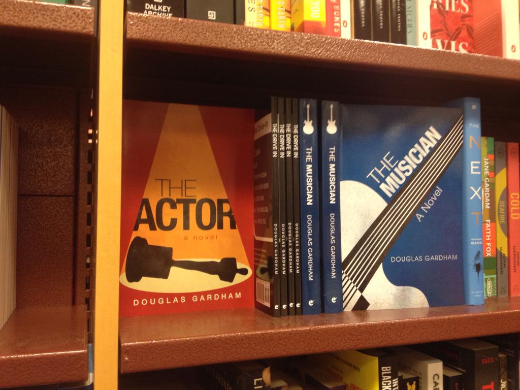 DouglasGardham's tweet photo. All set at @chaptersindigo #Ajax for The Musician, The Actor and The Drive In book event today #indigo #bookbuzz https://t.co/L8emq5ocZ7