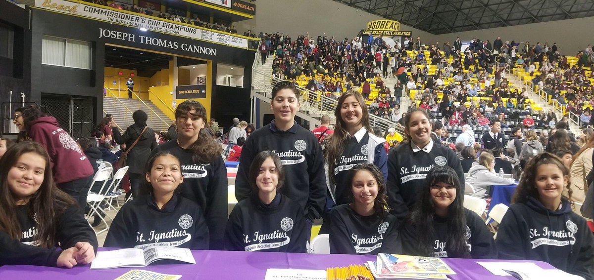 FalconsSoarLA's tweet photo. Happening now: Academic Decathlon at Cal State Long Beach-Prayers and good wishes to our Falcon Superstars and thanks to our awesome head coach, 8th Grade teacher, and VP, @cdouglasstig     #sifalconssoar https://t.co/mDQsQywxw3