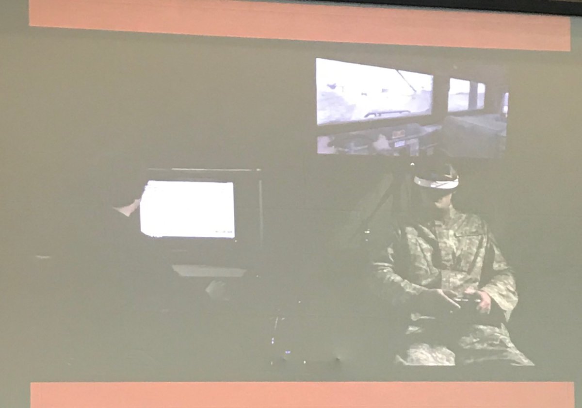 Brave mind virtual reality exposure therapy system for PTSD, developed at USC! ⁦@ERdisasterdoc⁩ #GSS2019