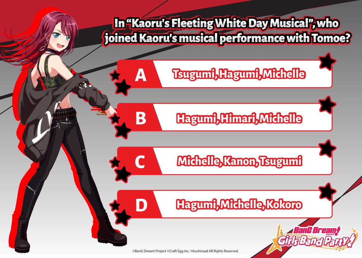 Bang Dream Gbp On Twitter In Kaoru S Fleeting White Day