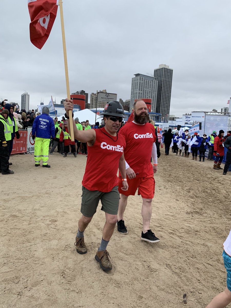 ComEd's tweet photo. Warm thanks to all the #ComEdCoolers who came out to support @SpecialOChi at the #PolarPlunge2019! Canβt wait to see you all next year! #WeAreComEd https://t.co/OsN8GCR6Ce