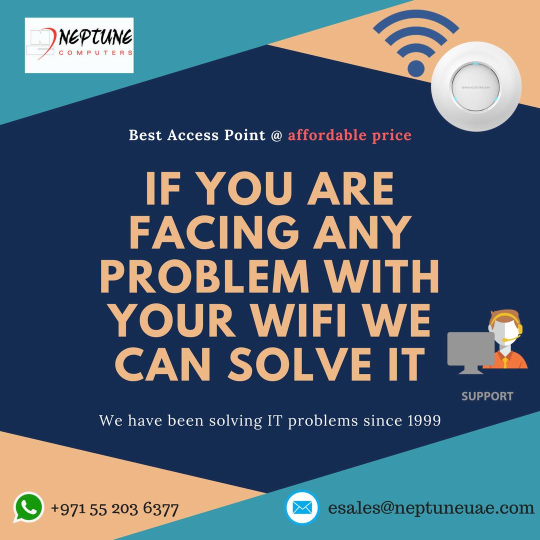 NeptuneComputer's tweet image. One day offer get Access point, with POE injector and installation only @700AED buff.ly/2PFHHya