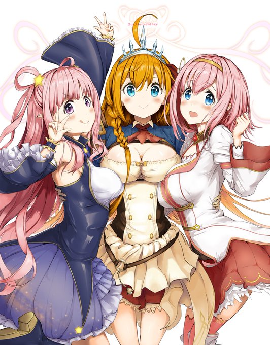 いっぱいいっぱいおめでとう🎉
・・お祝いの気持ち詰め込んでたら出遅れました
#プリコネR 
#プリコネ1周年 