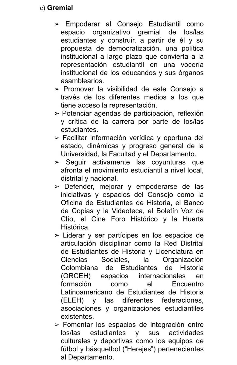 Consejo Estudiantil de Historia UN tweet media