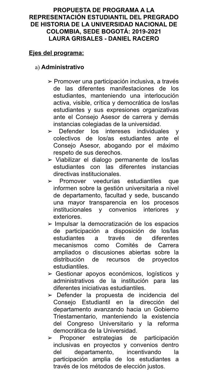 Consejo Estudiantil de Historia UN tweet media