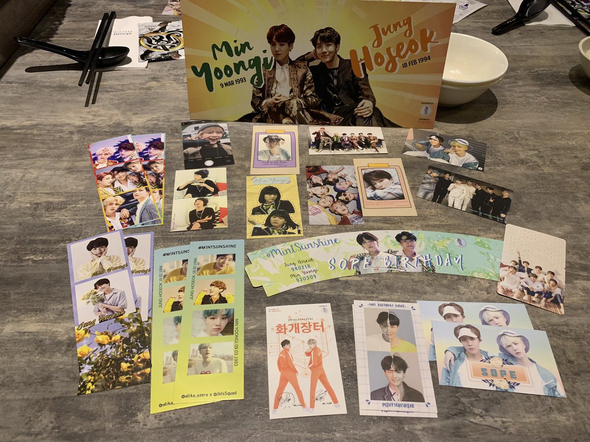 00_leekeying's tweet photo. Thank you for the freebiesโค๏ธ love so much๐๐๐
@JbtsSquad #MintsunshineinJB
#suga #jhope #sope #sopebirthdayevent https://t.co/wOq5rdbRYD