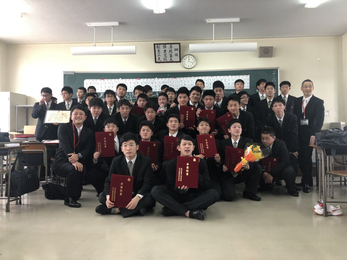 ff192697f9cb413's tweet photo. 卒業しました！高校3年間本当に沢山の思い出が詰まってる！
みんなでふざけあったことや、体育祭、文化祭、部活、毎日をみんなと過ごすことができ本当に幸せです！出会いに感謝！
みんなのことは一生忘れません！
九産で高校生活を送ることができて幸せ者です！最高の思い出をありがとうございました！ https://t.co/4AU2ID5McE