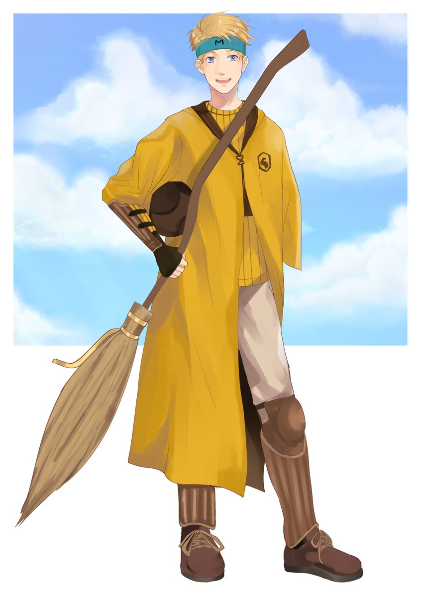 Max_EHW's tweet photo. /เดินเข้าสนาม /ตื่นเต้นมั่ก! #EHWQuidditch #EHWTeamHufflepuff https://t.co/wk33qbDKMb