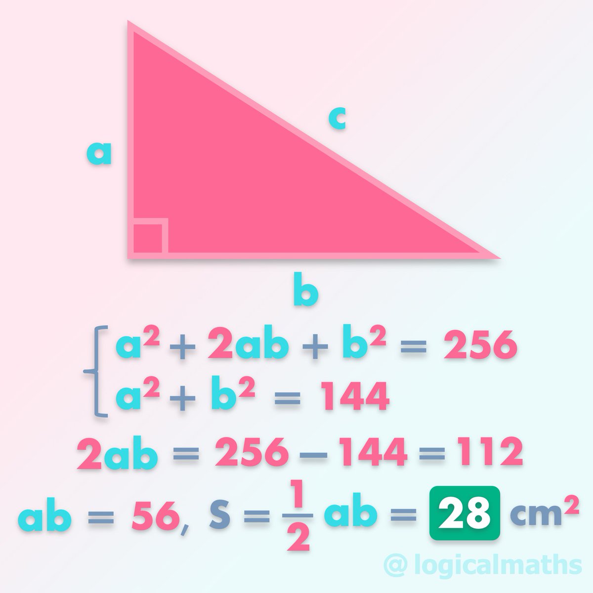 pro__logic's tweet photo. #logicalmaths #iteachmath #calculus #mathproblems #mathematical #maths #solve #logical #answer #matematika #mathematics #mathematician #math #puzzle #puzzles #matematica #logic #mathteacher #triangle #righttriangle #sum #solution https://t.co/B6QVZVqD1W