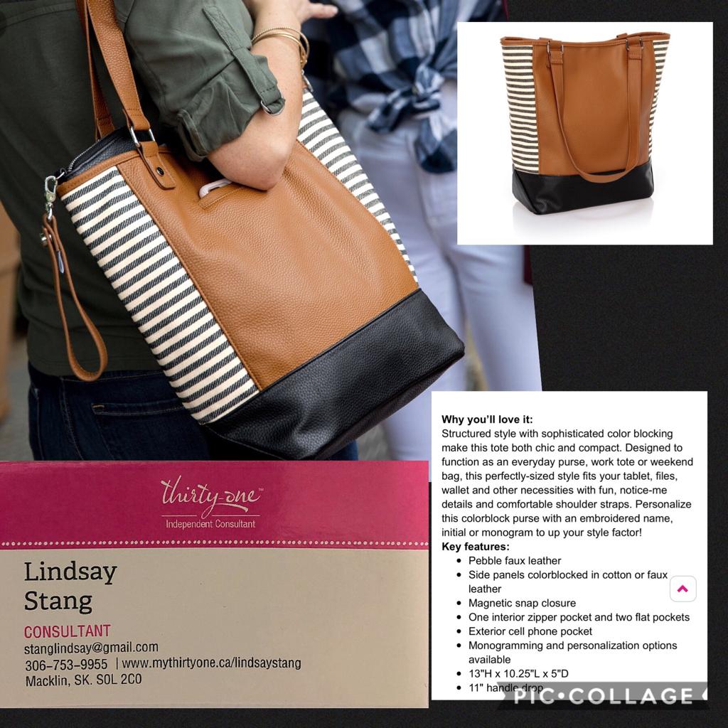 MacklinFootball's tweet photo. Auction Item: Thank you to Lindsay Stang for the donation of a Thirty One bag. https://t.co/LoBTOYVdAg