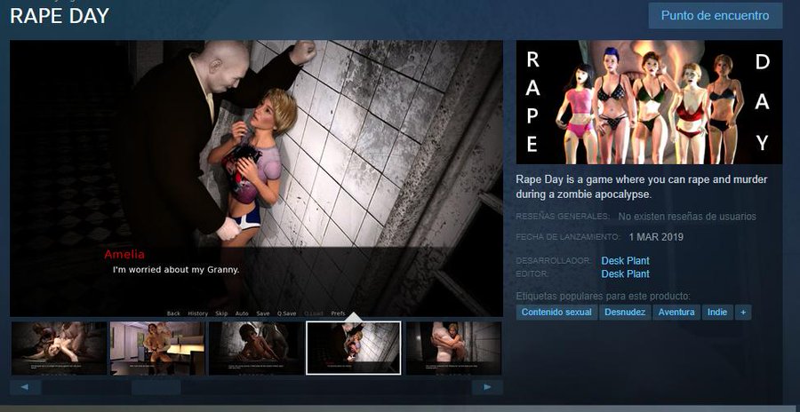 importar Dime almacenamiento VRUTAL / Valve anuncia que el polémico juego de violar no estará en Steam