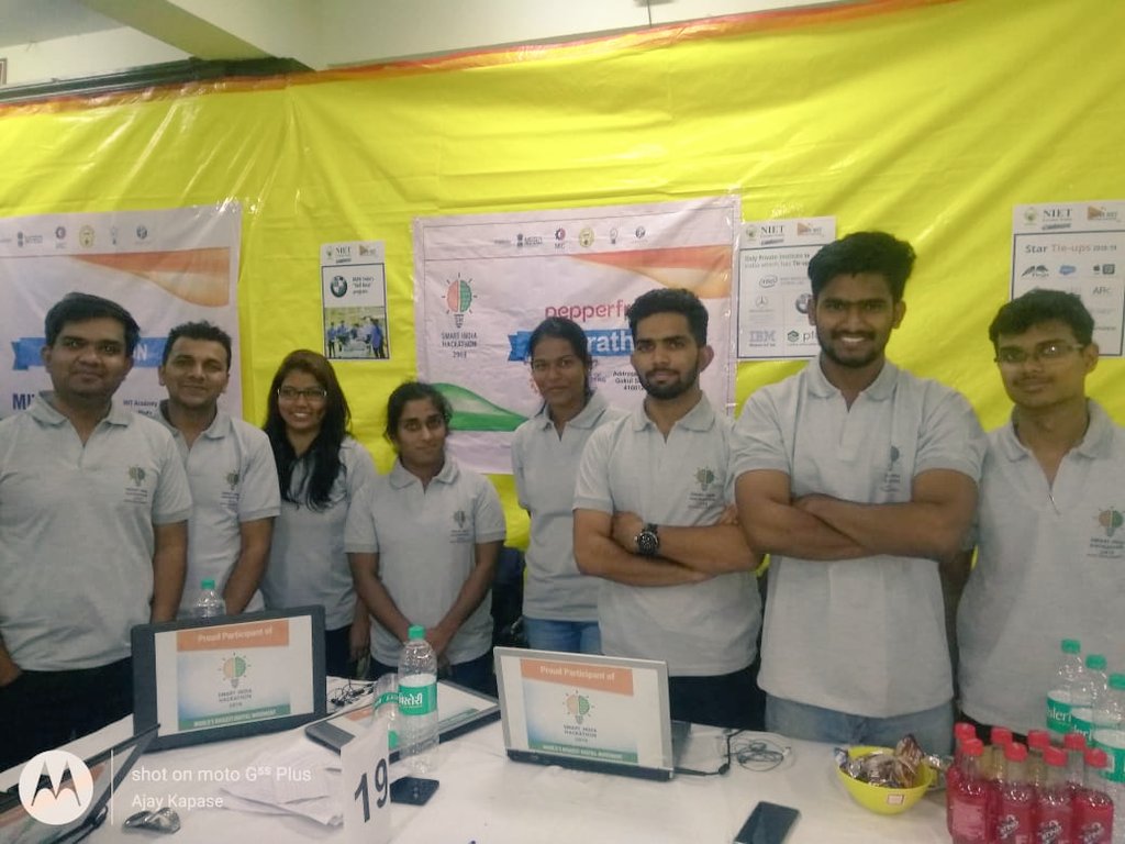 Aksh__s's tweet image. #SIH2019 #SIH2019GrandFinale #SoftwareEdition #Noida #NIET