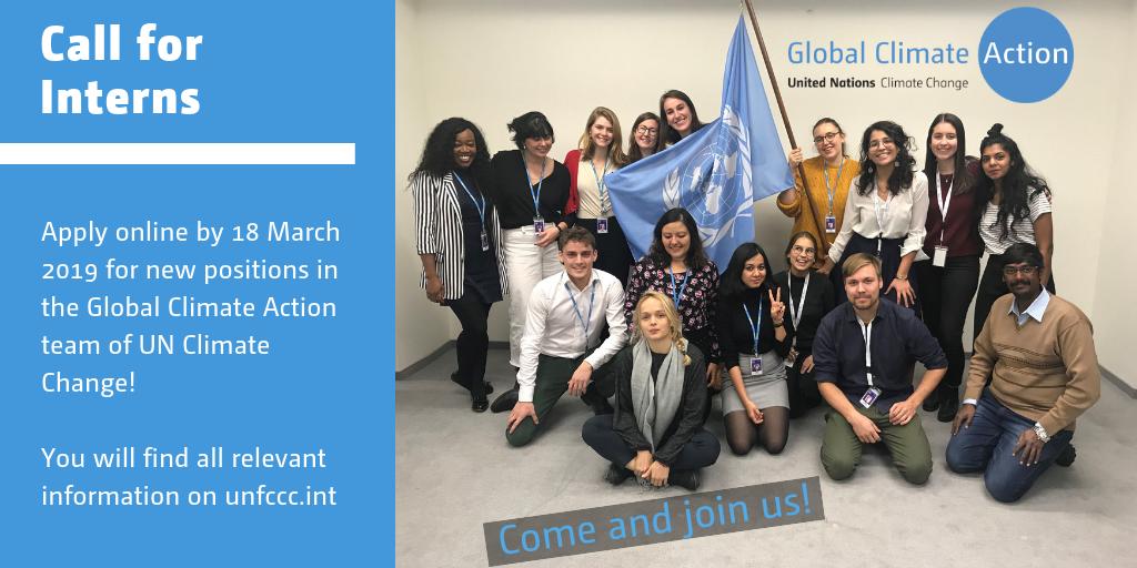 UNFCCC's tweet photo. Are you studying communications, public relations, journalism, marketing or even graphic design, and you would like to put your skills at the service of #climateaction? Apply to work with us at @UNFCCC  until 18 March!
https://t.co/oLZyJVwK7E https://t.co/XzeoHUaHoQ