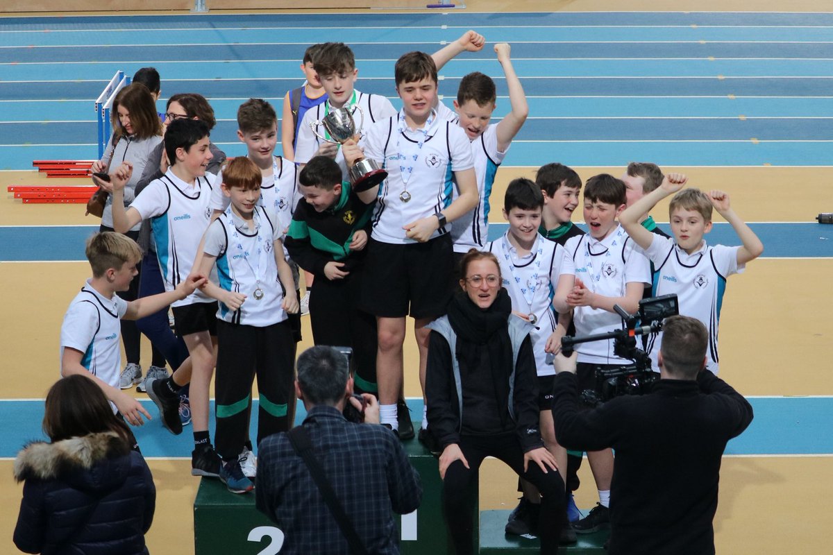 stjosephsbns's tweet photo. Well done to our athletes from 5th and 6th class who were the overall winners at the National Indoor Arena in Abbotstown on Thursday 28th Feb https://t.co/6q4ChSa0eL